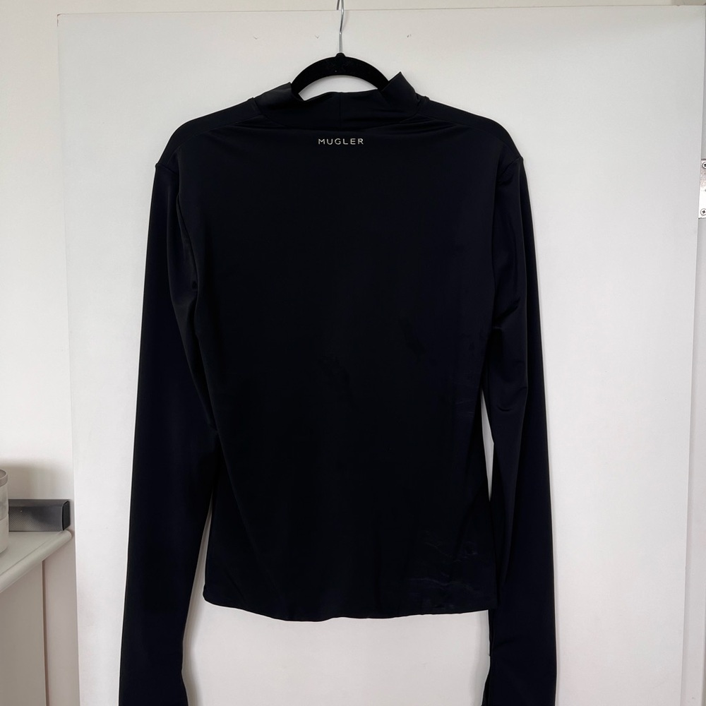 Mugler x HM open chest stretchy top